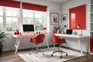 Combinación de colores que hacen que el rojo se vea de lujo